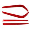For Honda For CRV 2017-2021 Red Carbon Fiber Fog Light Eyelid Molding Trim Strip