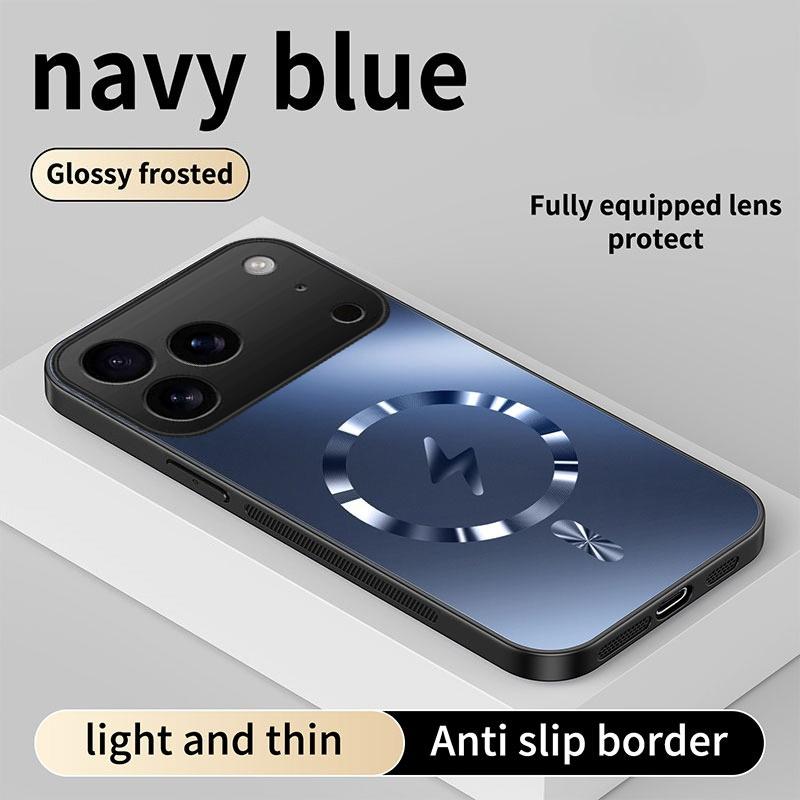 Для iPhone 18 Pro / 18 Pro Max Чехол Интегрированное магнитное светопоглощение Модная матовая поверхность, как лед, Ударопоглощающая коробка