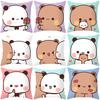 Cute Bear Bubu Dudu Pillowcase Fashionable Anime  Sweet Couple Gift  Sofa Room Bedside Home Decoration