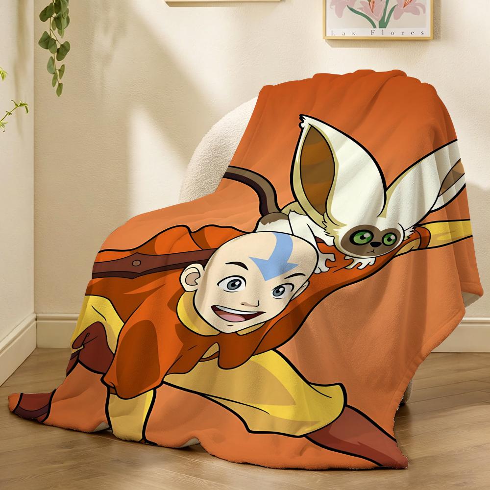 Avatar The Last Airbender Cartoon Throw 240g flannel blanket, suitable for sofas, beds, offices,  exquisite gift blankets