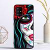 Mexican Skull Girl Tattooed Art Cover For Samsung Galaxy A13 A53 A11 A12 A32 A22 A52 A10S A41 A42 A33 A20E A30S A40 A21S Cases