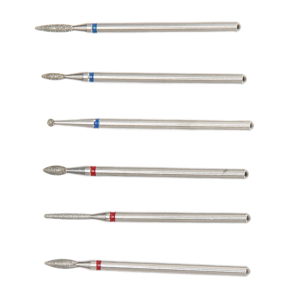 6 шт. фреза для удаления кутикулы, маникюр, портативная фреза для ногтей, педикюр