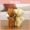 Adorable Mini Teddy Bear Plush Keychain Accessory Soft Cuddly Doll For Children