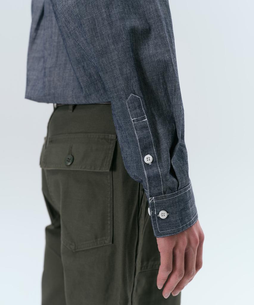 MUSINSA STANDARD Chambray Work Shirt [Blue]