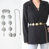 Vintage Metallic Waist Chain Women'S Dress Suit Accessories Agate Decorative Belt