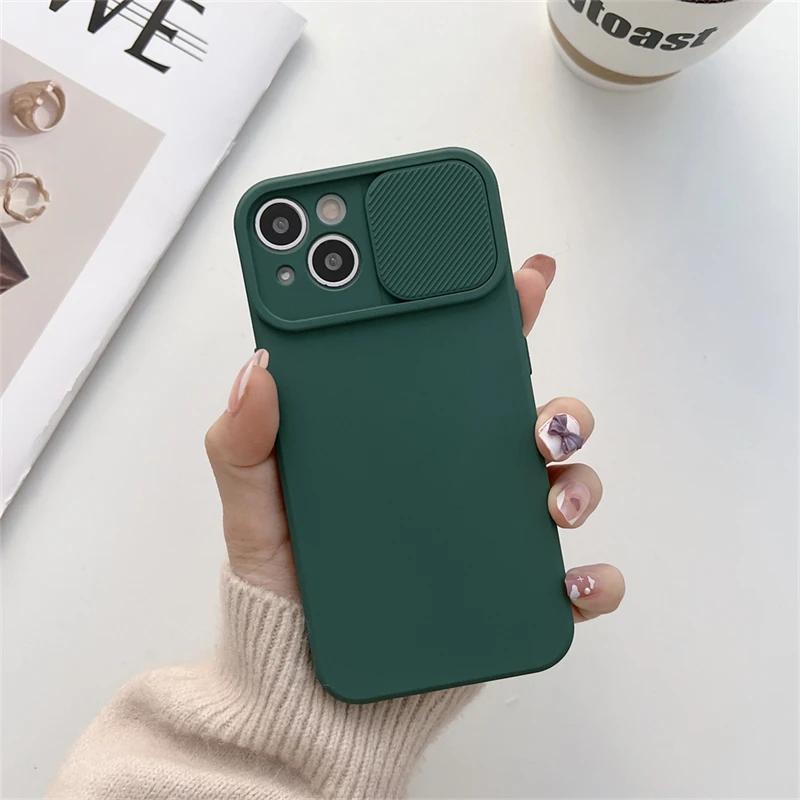 Для iPhone 11 12 Mini Case 11 Pro Max Push Защита камеры Матовый прозрачный противоударный чехол для iPhone XR X XS Max 8 7 Plus Чехол