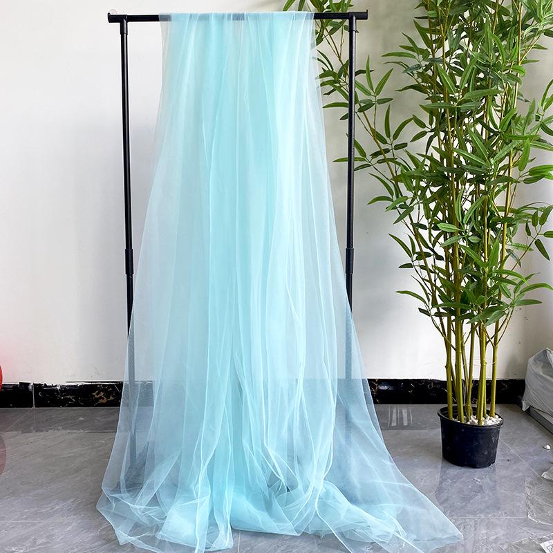 Светло-розовая марлевая занавеска с цветами сакуры с розовым нефритом и акцентами цвета розовой фасолевой пасты - швейцарская противомоскитная сетка для потолка салона красоты.