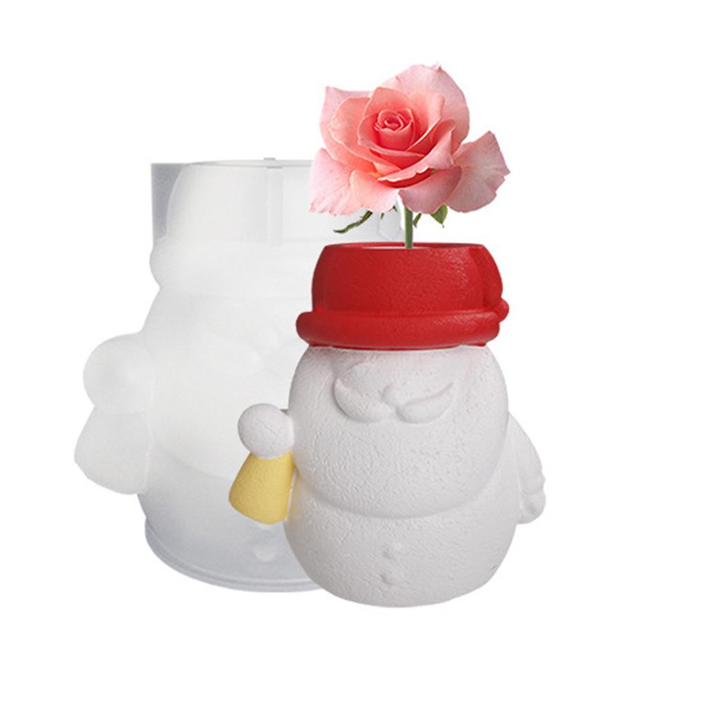 Рождественский лось колокольчики гипс силиконовые формы форма для хранения для изготовления горшка для суккулентов, цветочного горшка, подсвечника