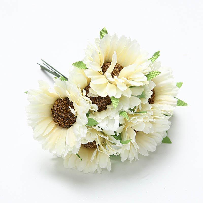 DIY гортензия День святого Валентина для свадьбы популярный высококачественный искусственный цветок маргаритка шелковый цветок украшение для дома свадебный букет 6 шт./лот ювелирные изделия