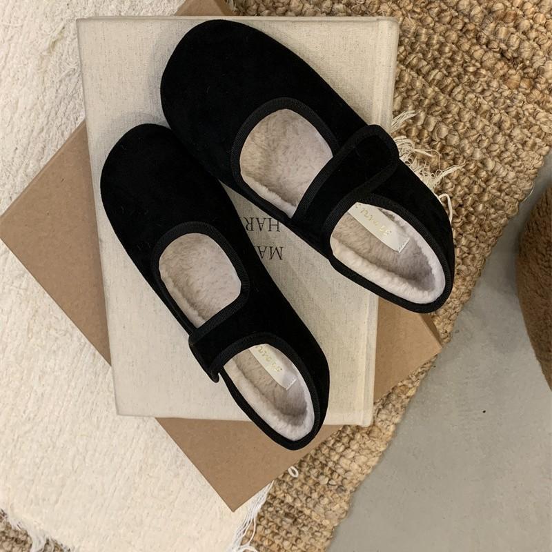 2025 Autumn and Winter New Fashion Versatile Thick-bottomed Fluffy Slippers Women's Outer Wear Bag Head Cotton Slippers Ugly and Retro