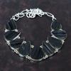 Black Tourmaline Rough Necklace Original Gemstone Necklace 925 Sterling Silver Necklace Adjustable Chain Necklace Handmade Jewelry For Gift