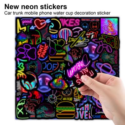 Неоновые огни DIY изысканные наклейки для ноутбука многофункциональное качество изготовления