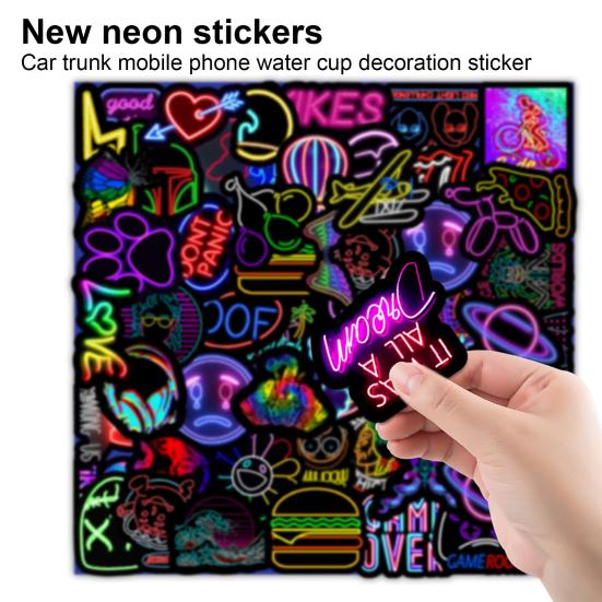 Неоновые огни DIY изысканные наклейки для ноутбука многофункциональное качество изготовления