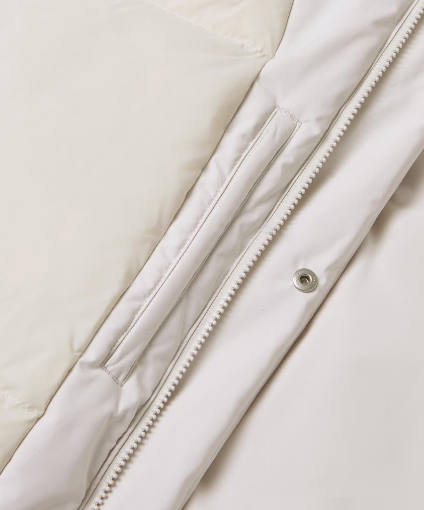 Musinsa Standard Minimal Hooded Down Short Padded Jacket [Dusty Cream]