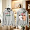 True Love BUBU DUDU Couple 2026 Sticker Hoodie King Bear Couple Hoodie I Love You Rose Crown Cape Panda Pullover Winter Hoodies