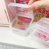 Plastic Photocard Storage Box Transparent Flip Lip Card Holder Box  Desktop