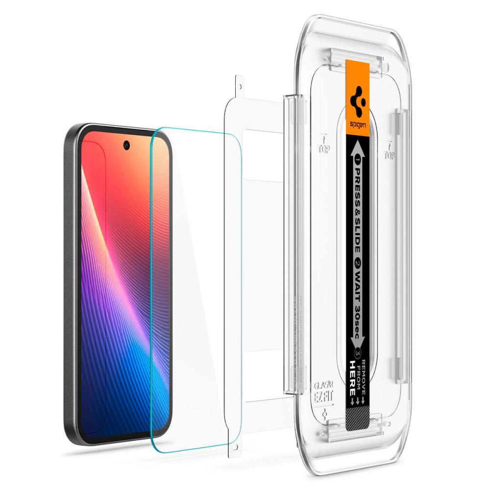 Закаленное стекло Spigen Glas.tr Ez Fit 2 шт. Google Pixel 9A Прозрачный