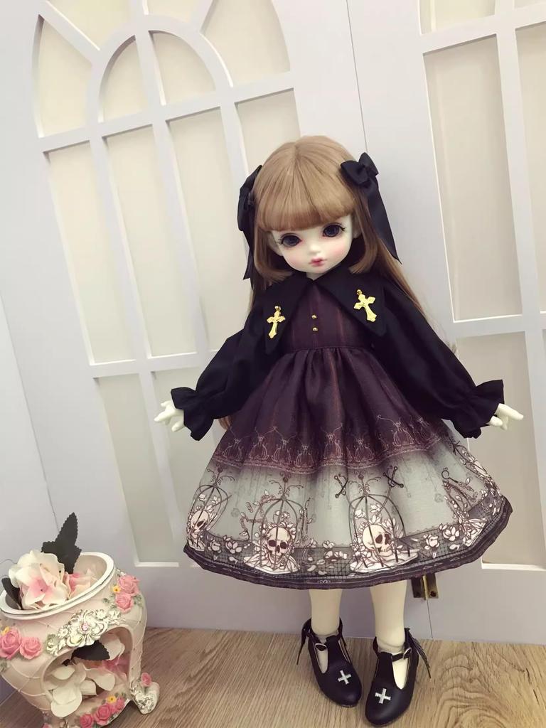 ХАМРЕТИХИППЗ 14 16 13 BJD Шарнирная кукла Платье куклы Костюм куклы Одежда горничной Шарнирная кукла Наряд Кукла для переодевания Платье куклы Платье принцессы, Градиент