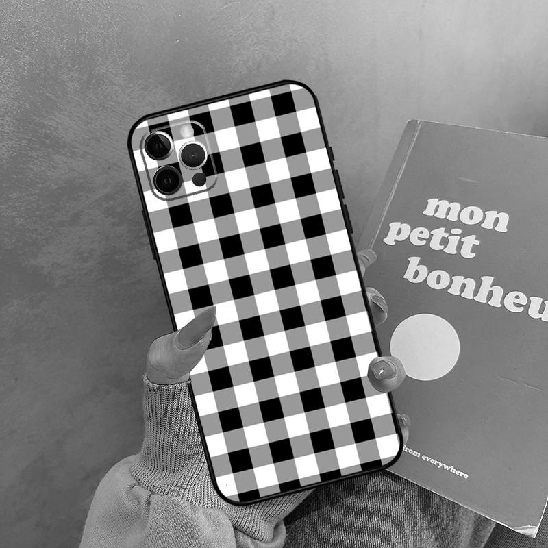 Plaid Pattern Stripes Case For IPhone 18 17 Air 13 16 15 11 12 14 Pro Max 13 mini XR 15 16 Plus 16e Back Cover Shell