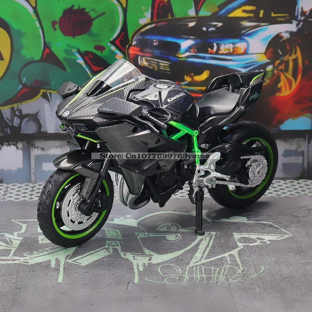 МСЗ 1:18 Kawasaki Ninja H2R GSX-R1000 YAMAHA YZF-R1 Классический мотоцикл Статическая модель Сплав Литье под давлением Автомобильная игрушка Подарки