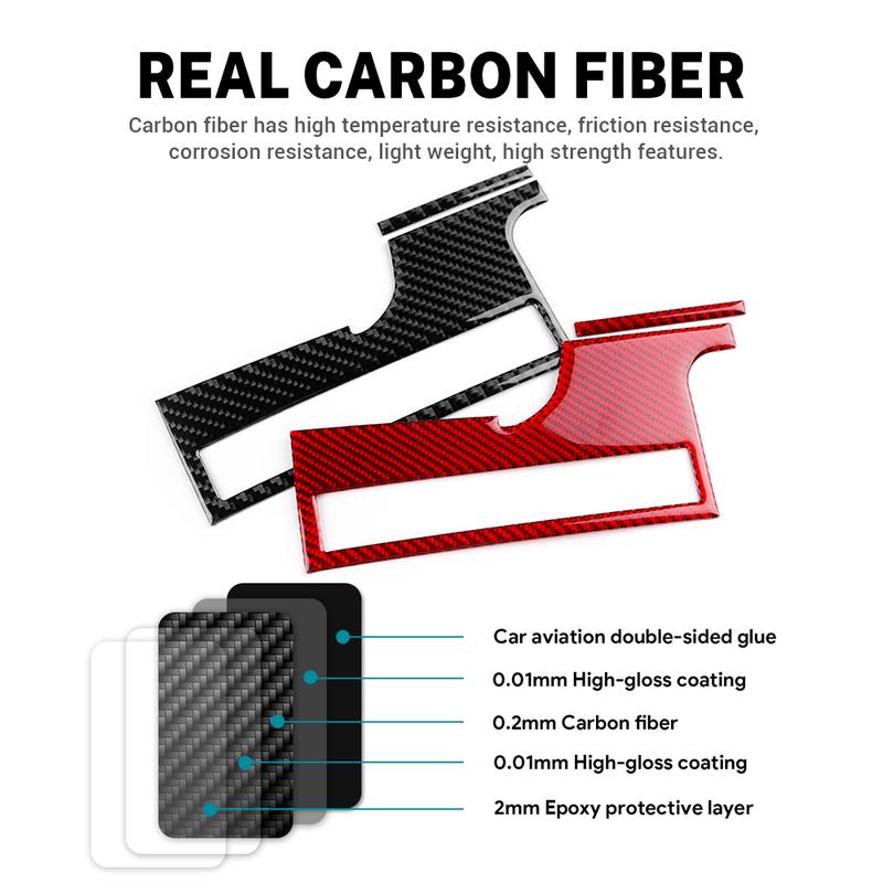 Real Soft Carbon Fiber For Toyota Camry 2018 2019 2020 2021 2022 2023 2024 LHD RHD Car Headlight Switch Button Panel Accessories.