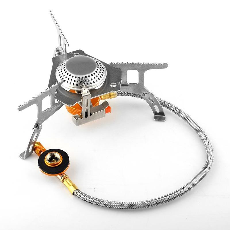 Портативная складная походная плита, уличная газовая плита, оборудование для кемпинга, походное снаряжение, снаряжение для выживания, пикника