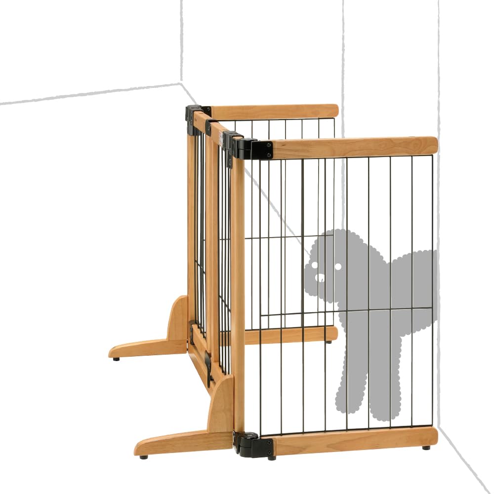 Wooden swing pet gate wide