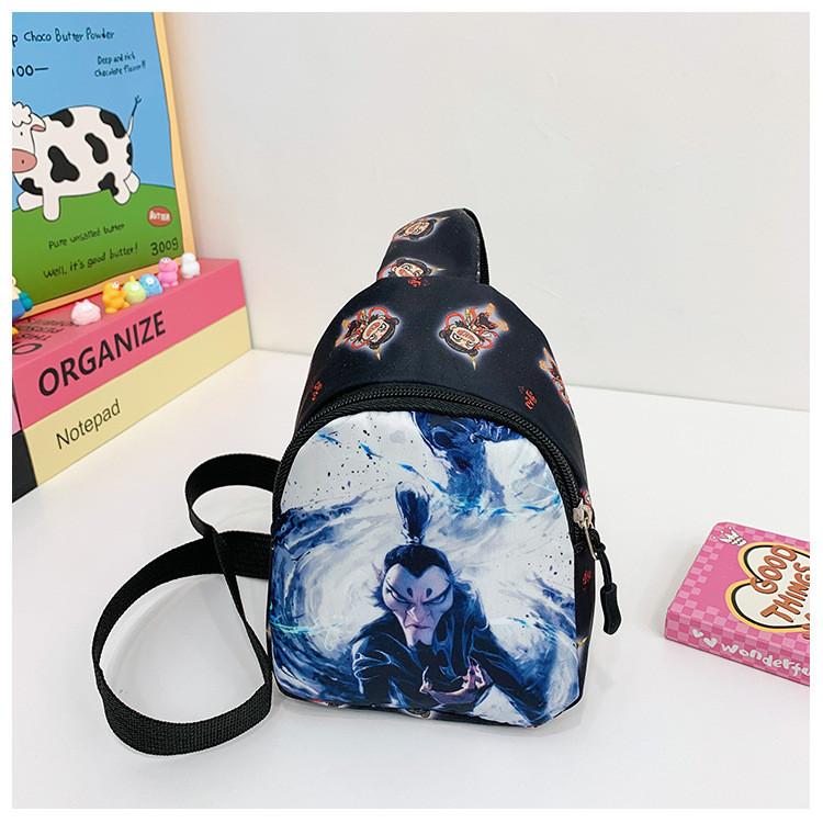 Нэчжа 2 Детская Мода Мультяшная Сумка Через Плечо Полиэстер Материал Прогулка Школа