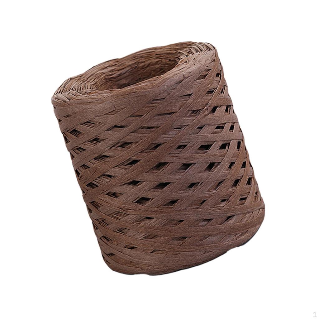 200 м/рулон, бумажная лента из рафии, декор, пригодная для вторичной переработки, прочная для плетения подарочной упаковки на День Святого Валентина