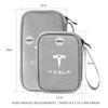 WDYEA1 Car Portable Multifunction Storage Bag Key Organizer Case For Tesla Model 3 Model S X Coil Model Y Roadster SpaceX Cybertruck