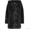 Тедди с капюшоном Manteau - Urban Classics Femme - Noir - Capuche - Journées Fraîches
