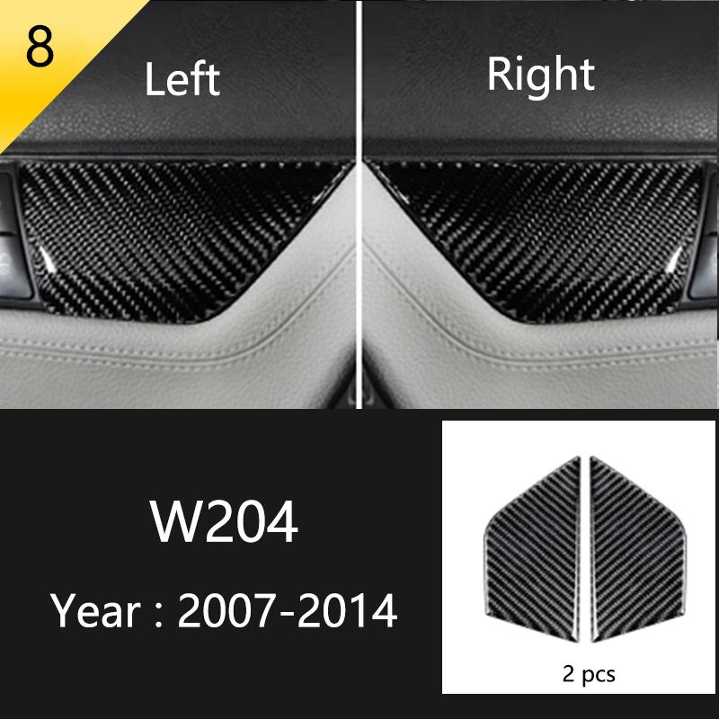 Для Mercedes Benz C Class W204 C180 C200 C260 автомобильная панель окна двери из углеродного волокна полоса защитная отделка наклейка аксессуары