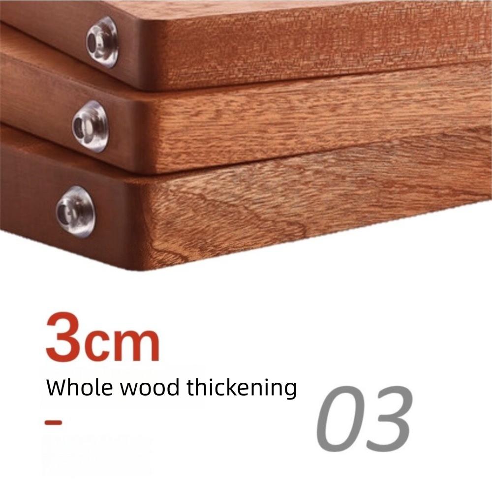 Double-sided Ebony Wood Chopping Blocks Antibacterial Vegetable Cutting Board Meat Fruit