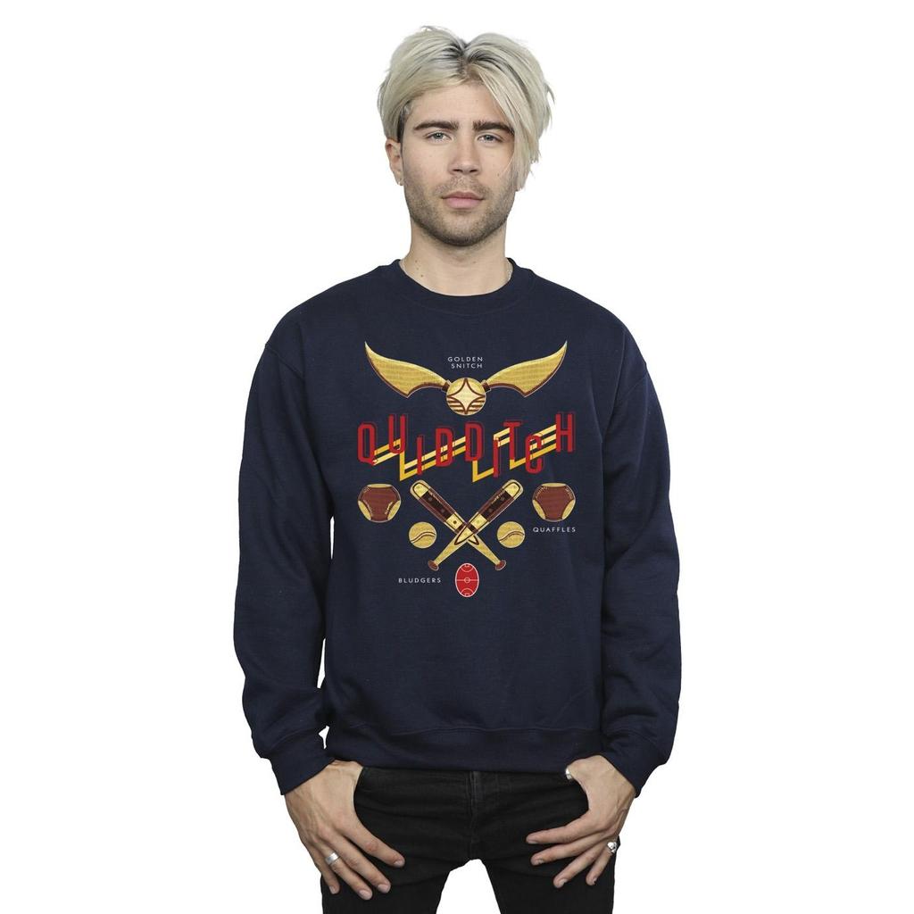 Harry Potter Mens Quidditch Golden Snitch Sweatshirt