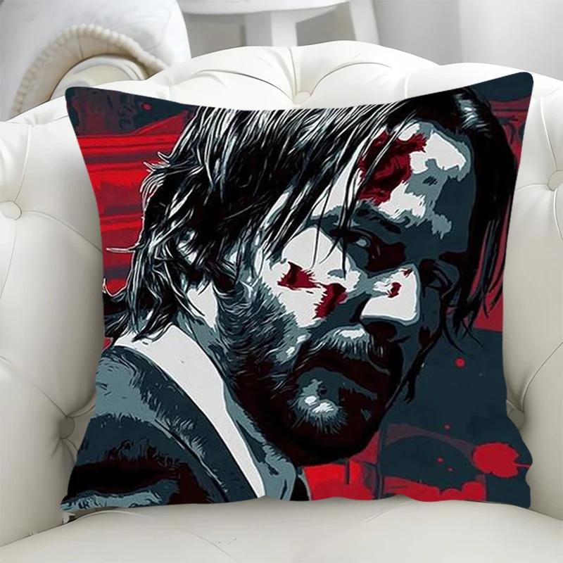 Наволочка для диванной подушки 45x45 см Наволочка для подушки John Wick 45*45 Наволочки для кровати Осенний декор Декоративные наволочки 40x40 Садовые кресла