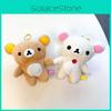 Relaxed Bear Adorable Plush Toy Keychain Soft Short Plush Cartoon Gift Character