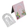 Couples Under the Arch Frame Metal Silvery Stencil Embossing Cutting Dies For Diy Scrapbooking Paper Album Cards Making