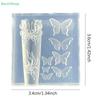 3D Рельефная Бабочка Силиконовая Форма для Нейл-арта DIY Декор для Ногтей Прозрачный Шаблон для Маникюра и Лепки