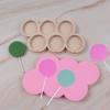 8-Cavity Round Silicone Lollipop Candy Mold DIY Kids Cake Chocolate Cookies Mould Baking Pastry Decorating Tools