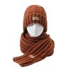 2Pcs Windproof Neck Guard Hat Set Korean Style Warm Scarf Fashion Knitted Hat Scarf  Winter Autumn