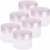Dilib Cream Container, 20g, Frosted Glass, Light-Blocking, Aromatherapy Hand Cream Bottle (White, Set of 6)