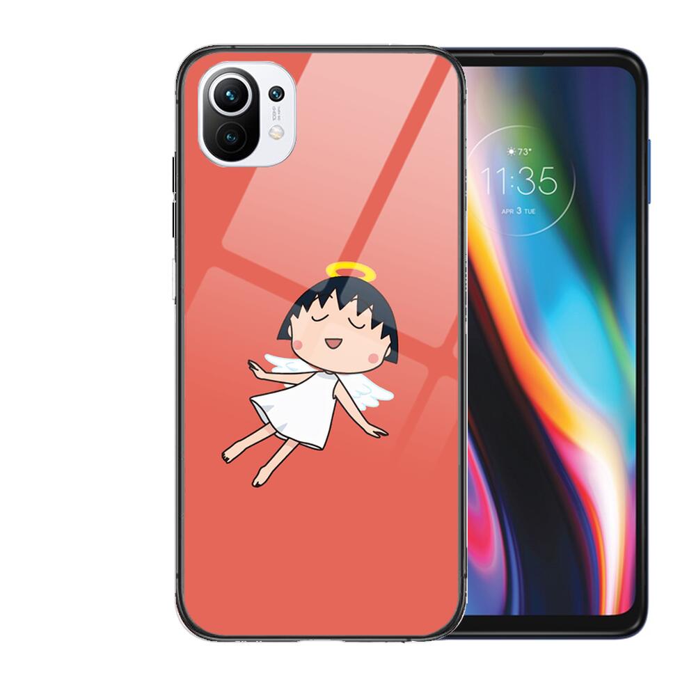 TOPLBPCS Chibi Maruko закаленное стекло чехол для телефона чехол для xiaomi redmi 11 Lite pro Ultra 10T 10 9 8 cc se чехол силиконовые чехлы