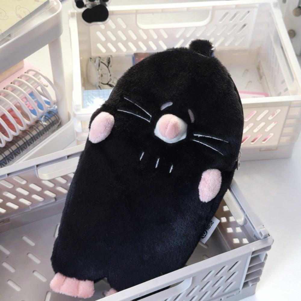 3D Stationery Storage Bag Plush Stationery Case Portable Mole Pencil Case  Middle School Student