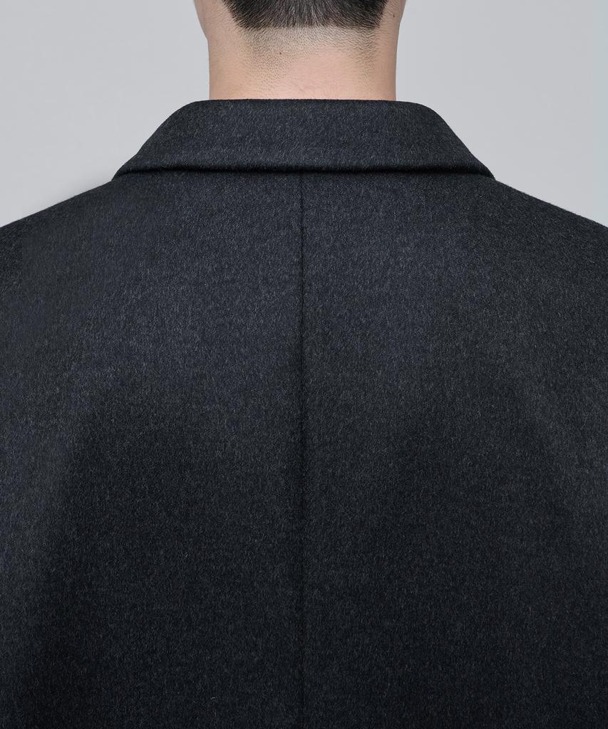 Musinsa Standard Cashmere 20 Oversized Single Coat [Charcoal Grey]