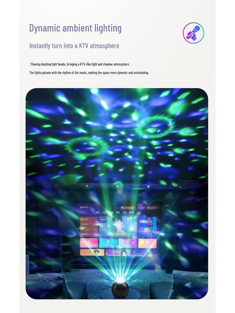 Z1 Портативная Bluetooth колонка и микрофон «все в одном» со светодиодной подсветкой