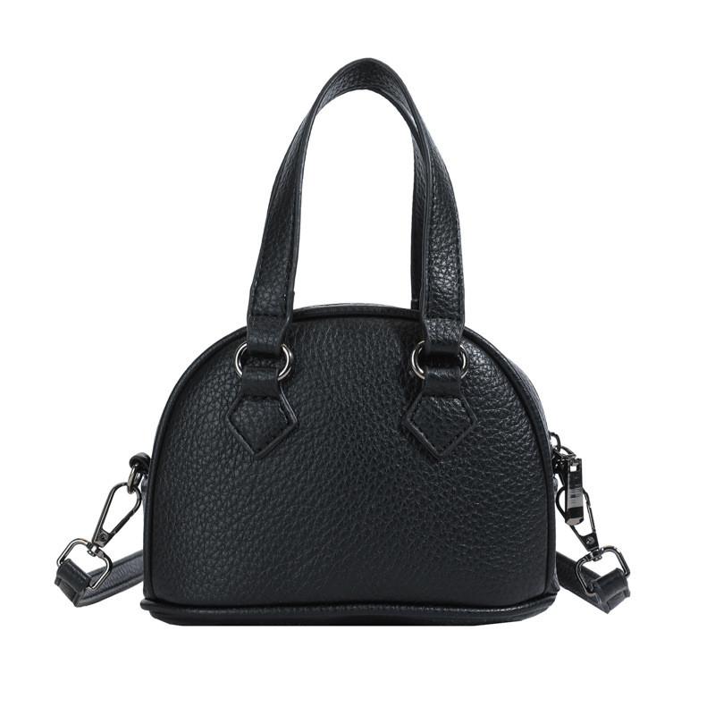 Solid Stylish Simple Color Unisex Shoulder Bag Shellshaped Childrens Handbag