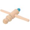 Wooden Stick Massage Tool Gua Sha Deep Tissue Trigger Point Massage Tool for Foot Body Relaxation with Silicone Head