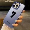 7 Баскетбольный номер на футболке Чехол для телефона Для iPhone 15 14 13 12 11 Pro Max XS X XR 7 8 Plus Цветной Посеребренный Чехол