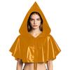 Женский костюм на Хэллоуин Комплект: Короткая блестящая накидка, остроконечная шляпа, дизайн плаща для ролевых игр, вечеринок, выступлений