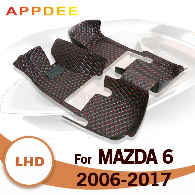Автомобильные коврики для Mazda 6 2006 2007 2008 2009 2010 2011 2012 2013 2014 2015 2016 2017 Автомобильные подушечки для ног Интерьер